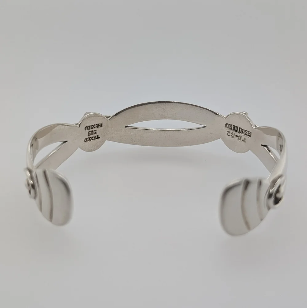 Vintage Sterling Silver Taxco Cuff - Picture 5 of 10